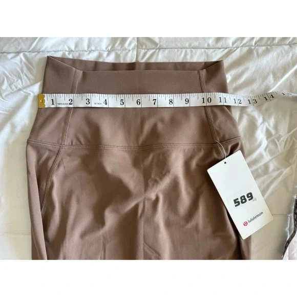 Lululemon Nulu Slim-Fit High-Rise Skirt, TPTC, Size 4, Brown Taupe Stretchy NWT